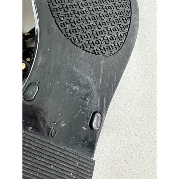 TORY BURCH MINI MILLER BLACK SLIDE SANDALS SIZE 10 - Picture 7 of 8